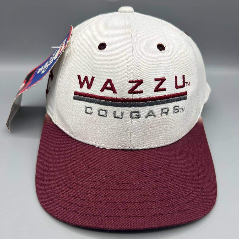 Vintage Washington State Cougars Hat Men Pro Player Snap Back Cap NCAA New